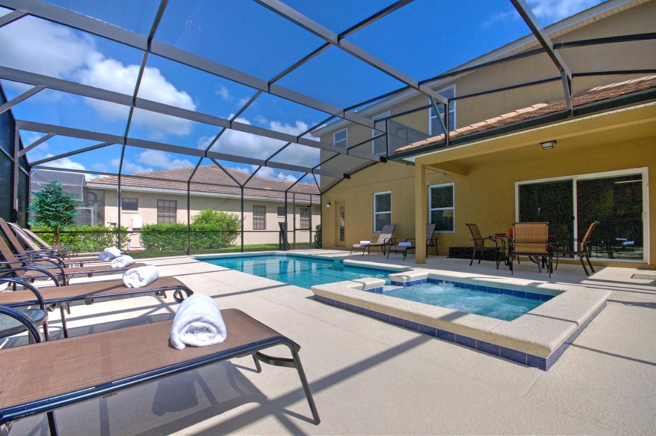 South Facing Pool Near Disney 5 Bed Luxury كيسيمي المظهر الخارجي الصورة
